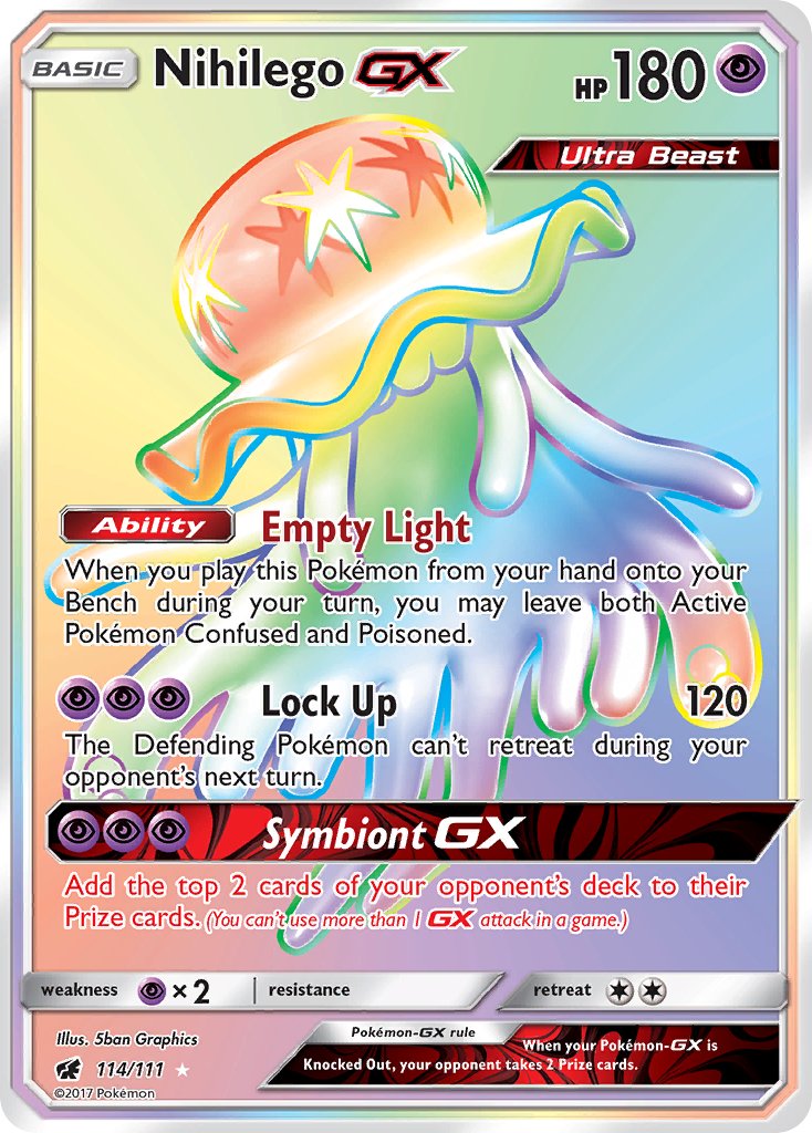 Nihilego GX 114-111 (RAINBOW RARE)