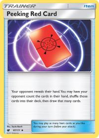 pokemon sm crimson invasion peeking red card 97 111 rh