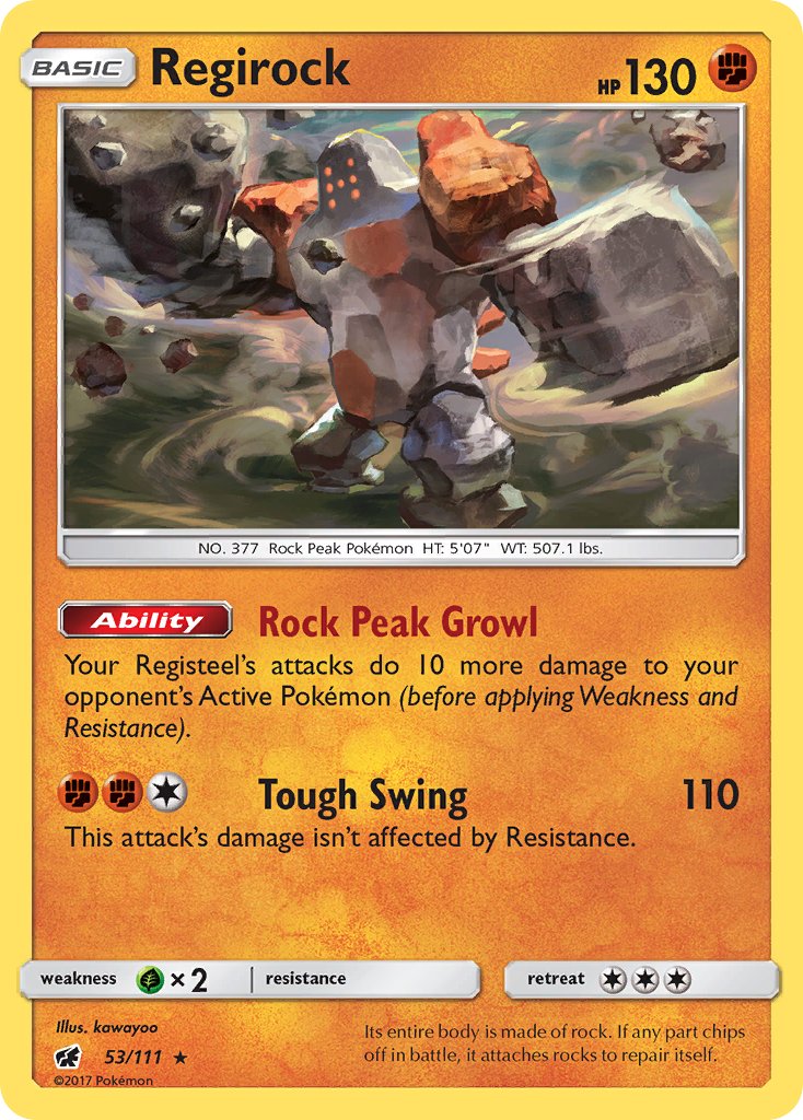 Regirock 53-111 (RH)