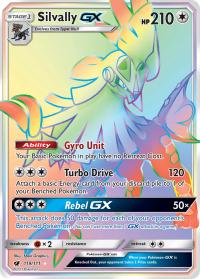 pokemon sm crimson invasion silvally gx 119 111 rainbow rare