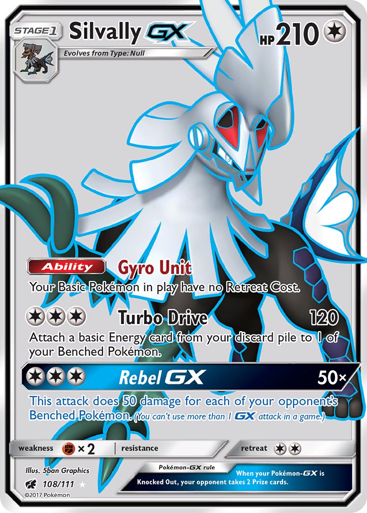 Silvally GX FULL ART 108-111