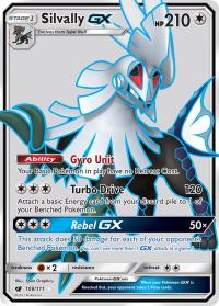 pokemon sm crimson invasion silvally gx full art 108 111