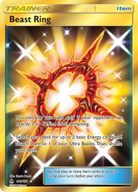 pokemon sm forbidden light beast ring 141 131 secret rare