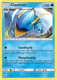 pokemon sm forbidden light clawitzer 26 131