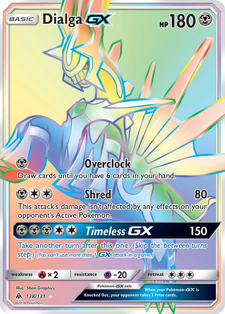 Dialga GX 138-131 (RAINBOW)