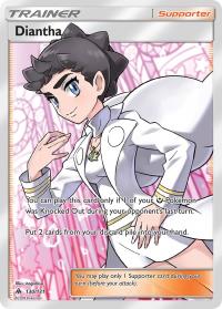 pokemon sm forbidden light diantha 130 131 full art