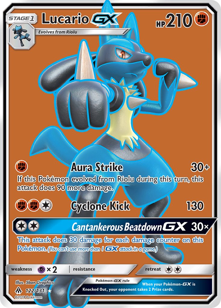 Lucario GX 122-131 - FULL ART