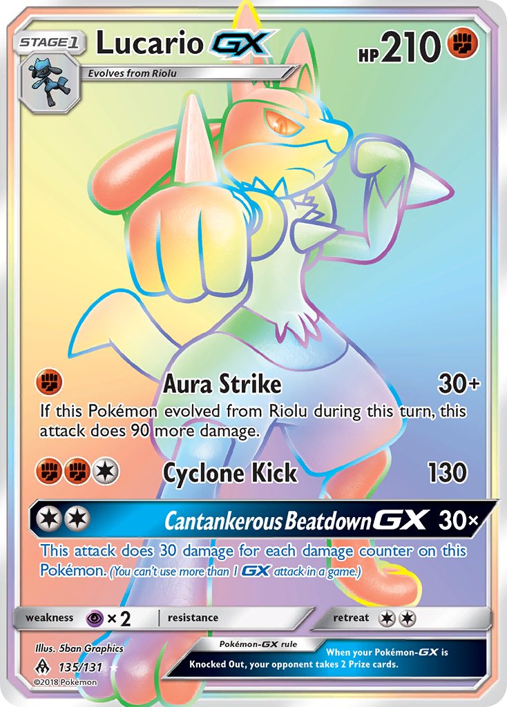 Lucario GX 135-131 (RAINBOW)