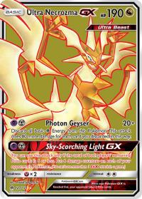 pokemon sm forbidden light ultra necrozma gx 127 131 full art