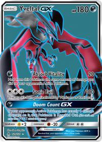 pokemon sm forbidden light yveltal gx 124 131 full art