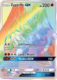 pokemon sm forbidden light zygarde gx 136 131 rainbow