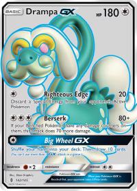 pokemon sm guardians rising drampa gx full art 142 145