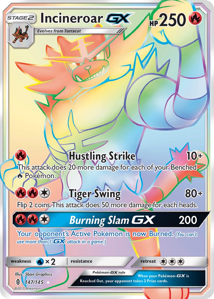 Incineroar GX (RAINBOW) 147-145