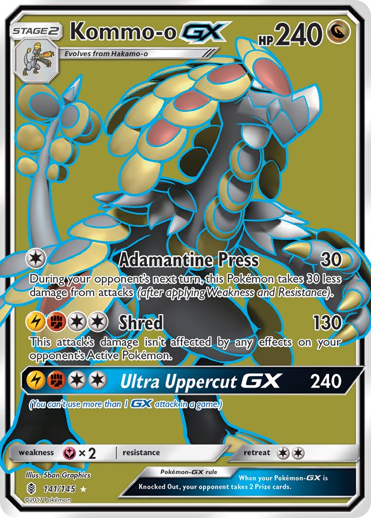 Kommo-o GX FULL ART 141-145