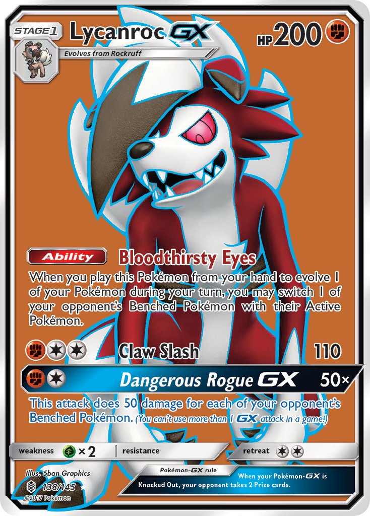 Lycanroc GX FULL ART 138-145