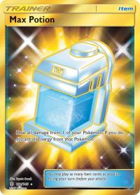pokemon sm guardians rising max potion secret rare 164 145