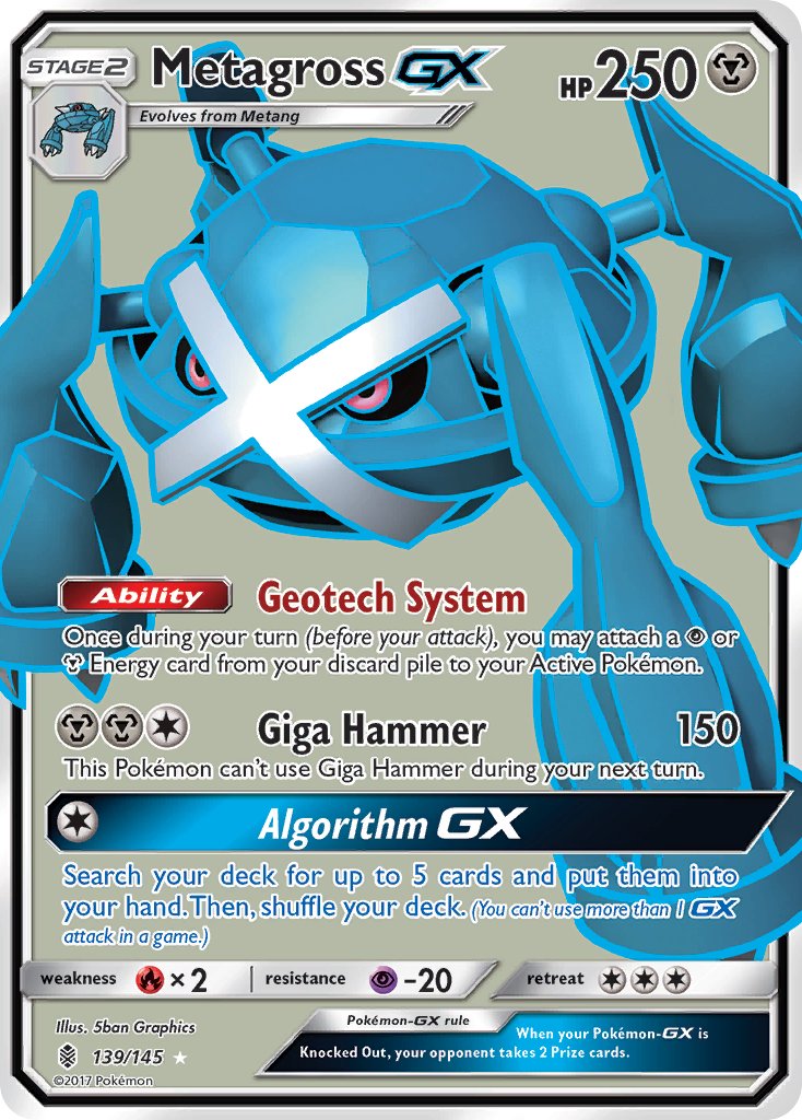 Metagross GX FULL ART 139-145