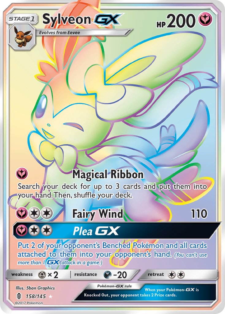 Sylveon GX 158-145 - RAINBOW RARE