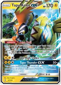 pokemon sm guardians rising tapu koko gx 47 145