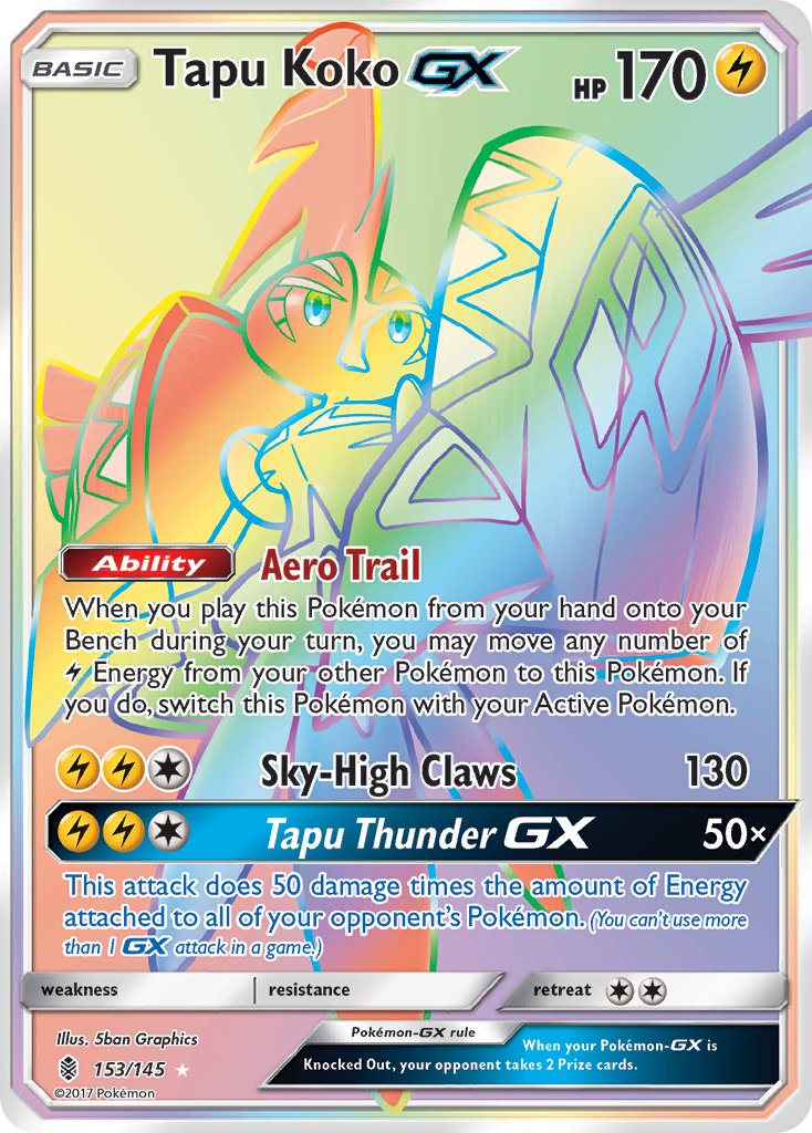 Tapu Koko GX (RAINBOW) 153-145