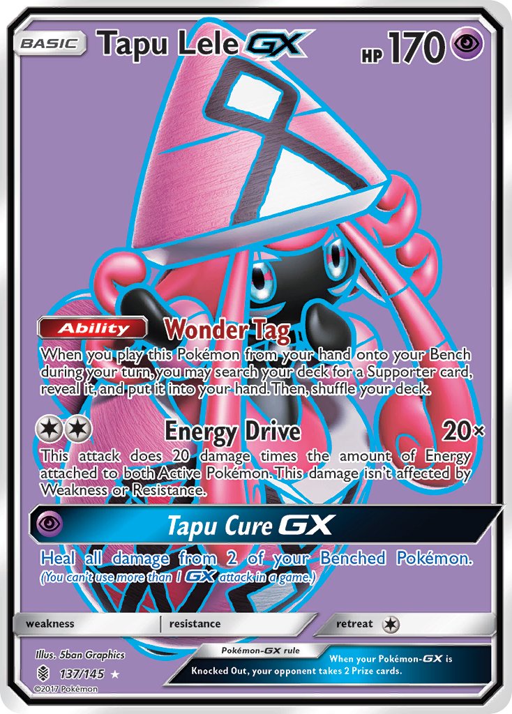 Tapu Lele GX FULL ART 137-145