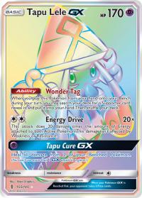 pokemon sm guardians rising tapu lele gx rainbow 155 145