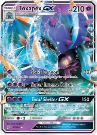 pokemon sm guardians rising toxapex gx 57 145