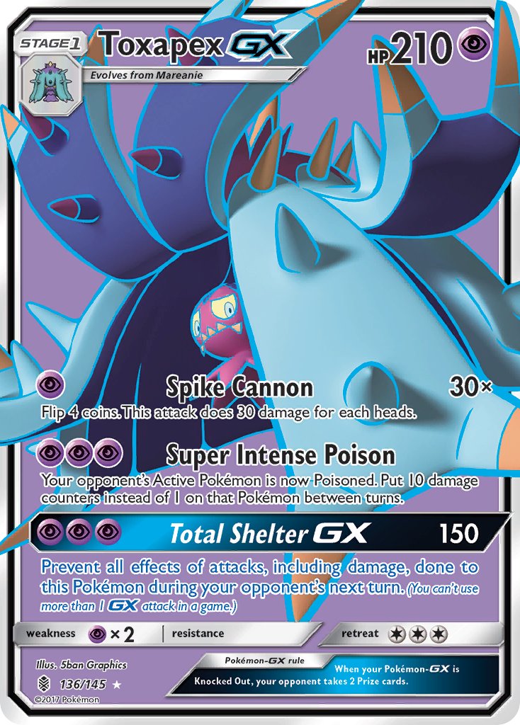 Toxapex GX FULL ART 136-145