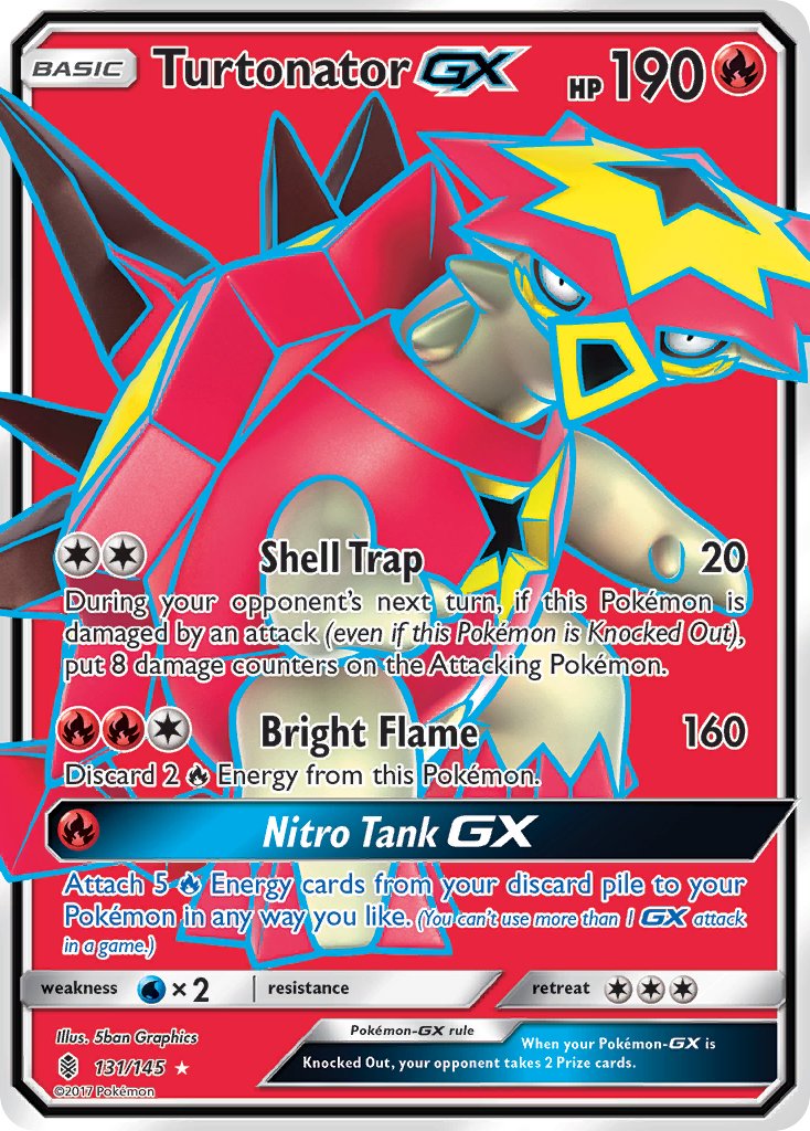 Turtonator GX FULL ART 131-145