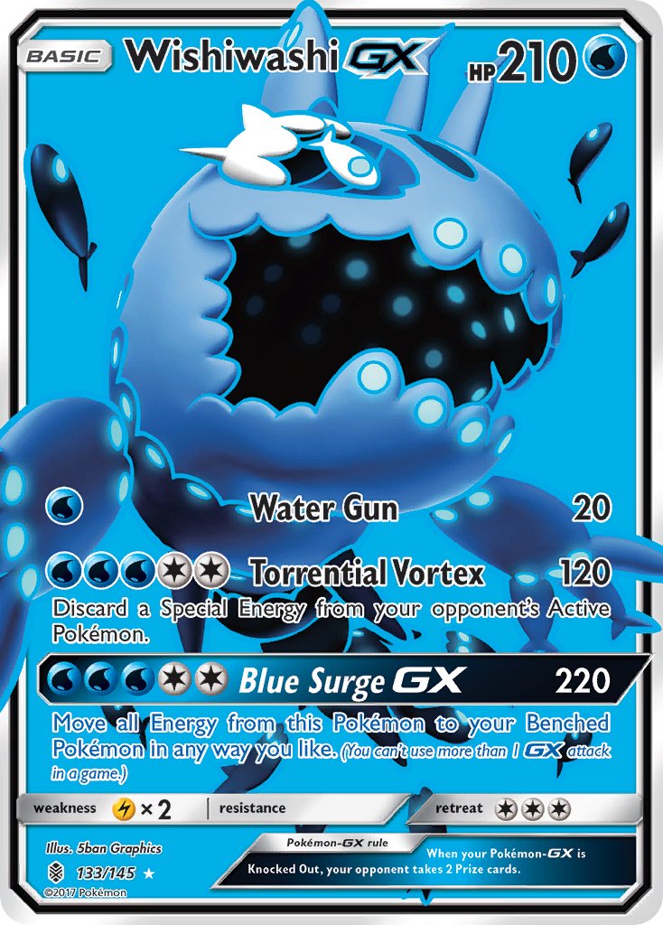 Wishiwashi GX FULL ART 133-145