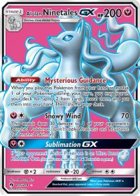 pokemon sm lost thunder alolan ninetales gx 205 214 full art