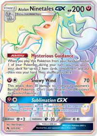 pokemon sm lost thunder alolan ninetales gx 225 214 rainbow