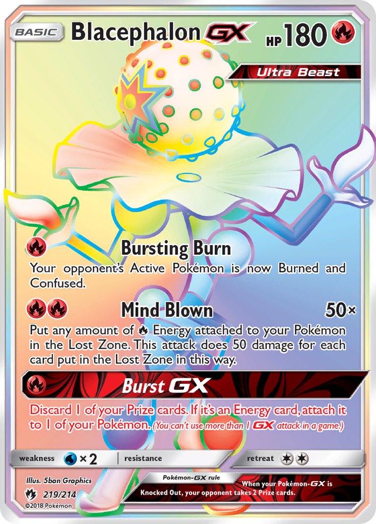 Blacephalon GX 219-214 (RAINBOW)