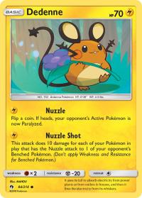 pokemon sm lost thunder dedenne 84 214