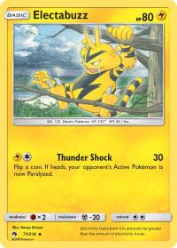 pokemon sm lost thunder electabuzz 71 214