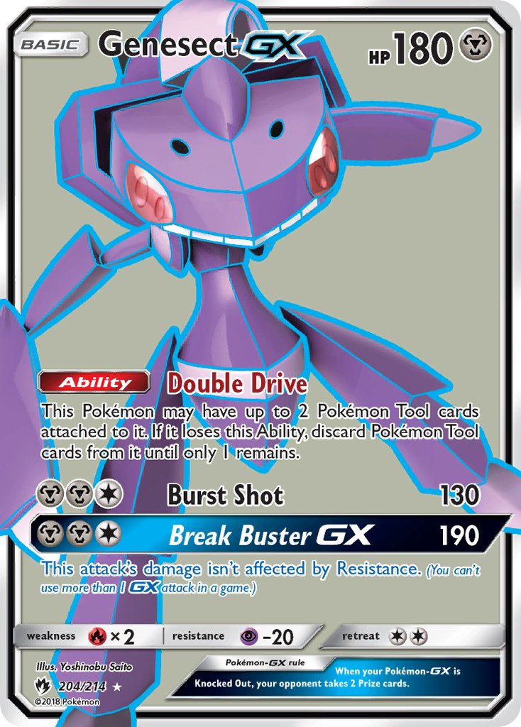 Genesect GX 204-214 - FULL ART