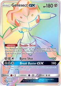 pokemon sm lost thunder genesect gx 224 214 rainbow