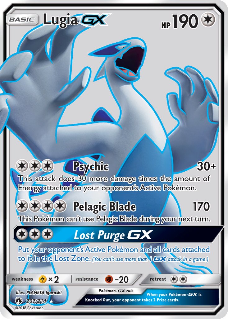 Lugia GX 207-214 - FULL ART