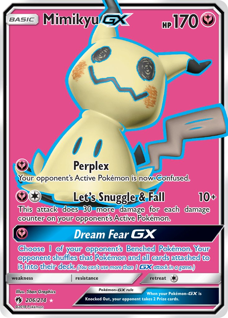 Mimikyu GX 206-214 - FULL ART