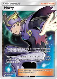 pokemon sm lost thunder morty 212 214 full art