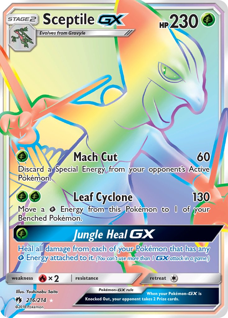 Sceptile GX 216-214 (RAINBOW)