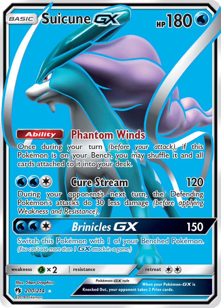 Suicune GX 200-214 - FULL ART