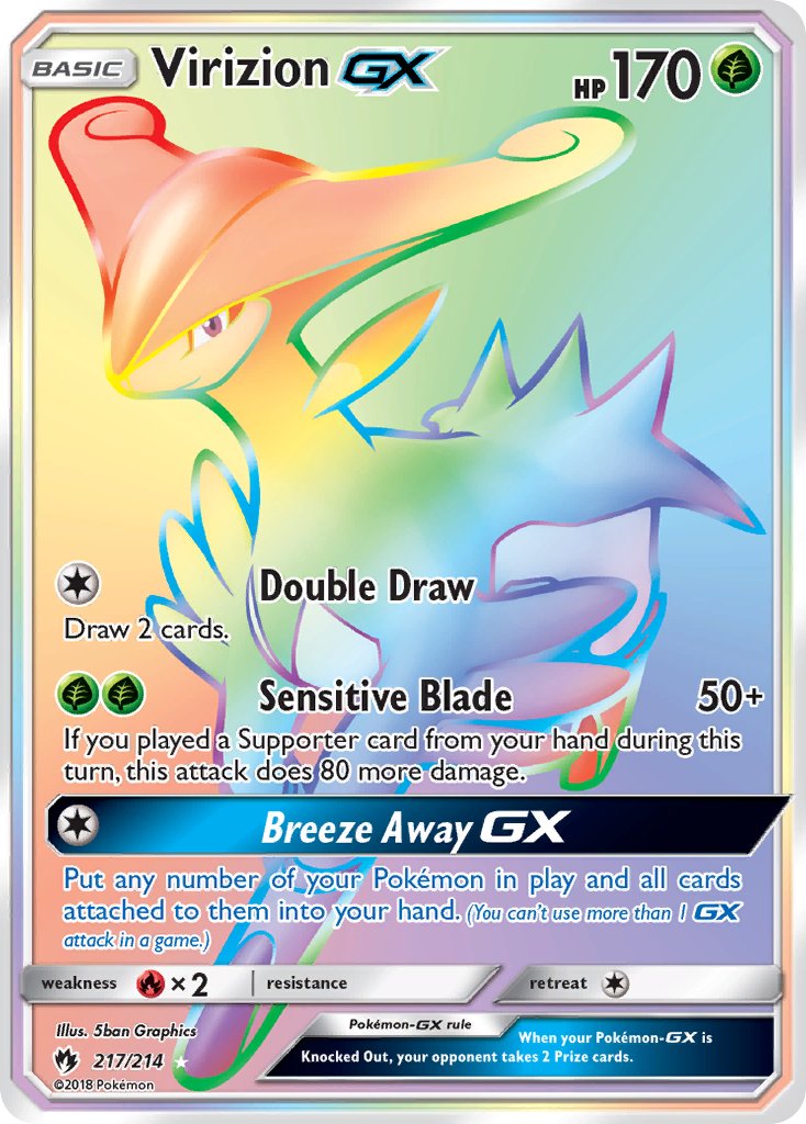 Virizion GX 217-214 (RAINBOW)