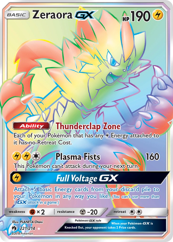 Zeraora GX 221-214 (RAINBOW)