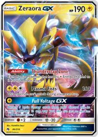 pokemon sm lost thunder zeraora gx 86 214