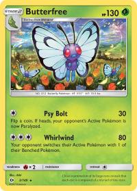 pokemon sm sun moon base set butterfree 3 149 rh