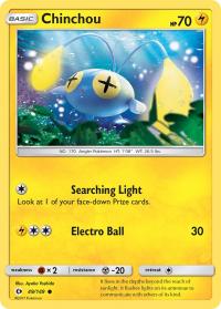 pokemon sm sun moon base set chinchou 49 149 rh