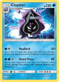 pokemon sm sun moon base set cloyster 34 149