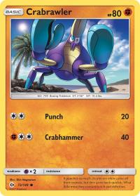 pokemon sm sun moon base set crabrawler 72 149