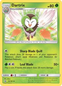 pokemon sm sun moon base set dartrix 10 149